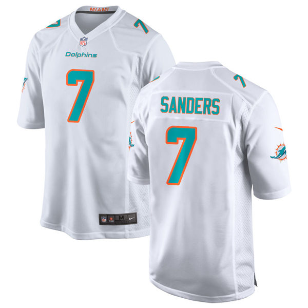Mens Miami Dolphins #7 Jason Sanders Nike White Vapor Limited Jersey