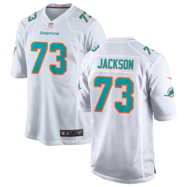 Mens Miami Dolphins #73 Austin Jackson Nike White Vapor Limited Jersey