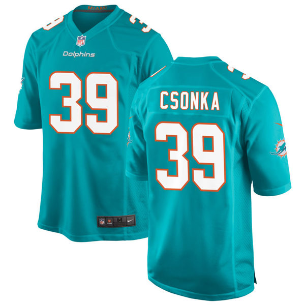 Mens Miami Dolphins Retired Player #39 Larry Csonka Nike Aqua Vapor Limited Jersey