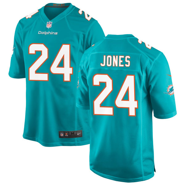 Mens Miami Dolphins #24 Byron Jones Nike Aqua Vapor Limited Jersey
