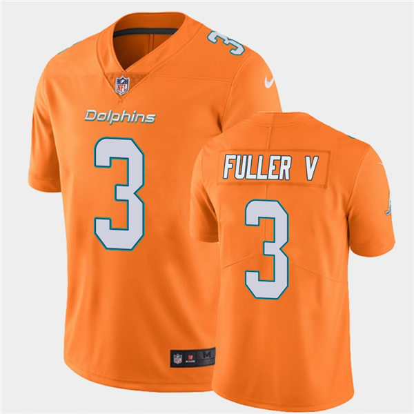 Mens Miami Dolphins #3 Will Fuller V Nike Orange Color Rush Limited Jersey