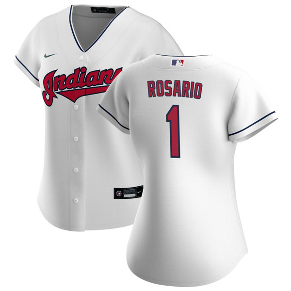 Womens Cleveland Indians #1 Amed Rosario -1
