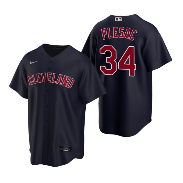Youth Cleveland Indians #34 Zach Plesac -3