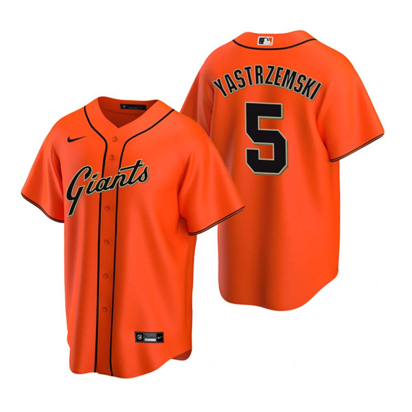 Youth San Francisco Giants #5 Mike Yastrzemski Nike Orange Alternate Jersey