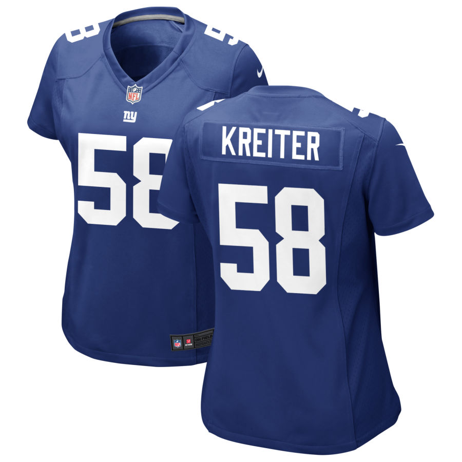 Womens New York Giants #58 Casey Kreiter Nike Royal Limited Player Jersey