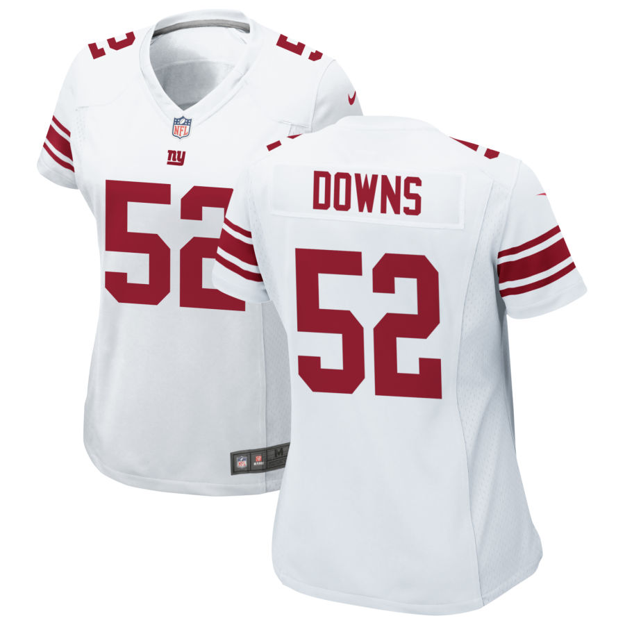 Womens New York Giants #52 Devante Downs Nike White Limited Player Jersey