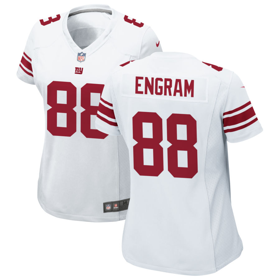 Womens New York Giants #88 Evan Engram Nike White Limited Player Jersey