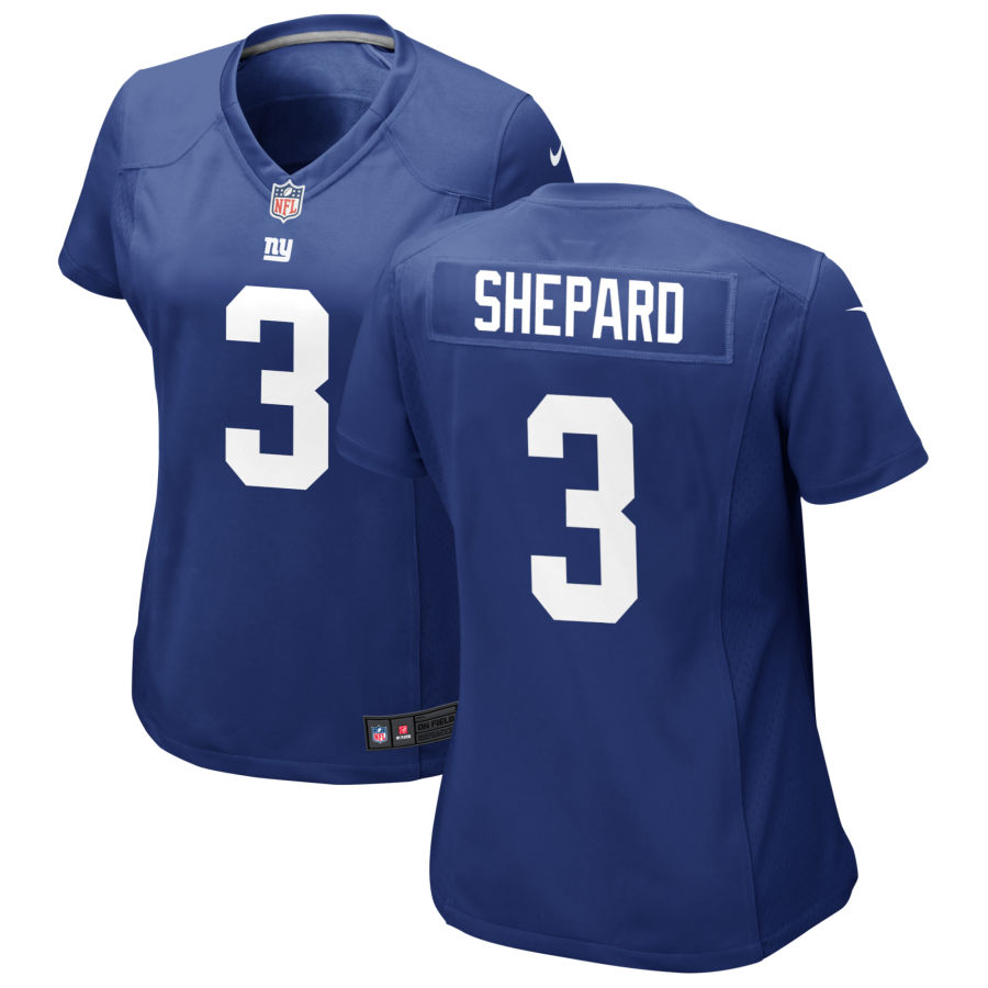 Womens New York Giants #3 Sterling Shepard Nike Royal Limited Player Jersey