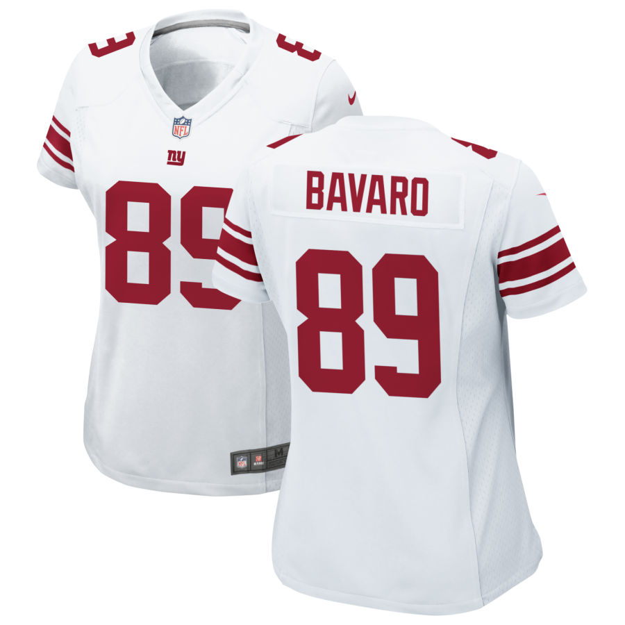 Womens New York Giants Retired Player #89 Mark Bavaro Nike White Limited Player Jersey