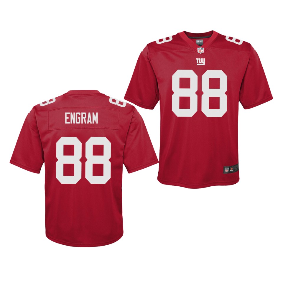 Youth New York Giants #88 Evan Engram Nike Red Inverted Limited Jersey