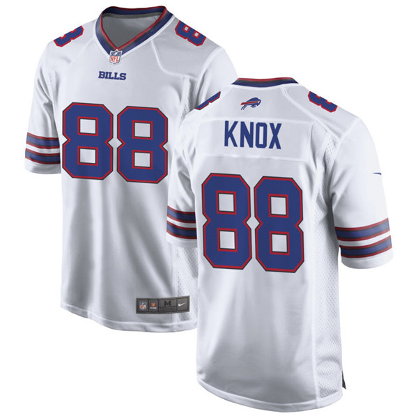 Mens Buffalo Bills #88 Dawson Knox Nike White Vapor Limited Jersey