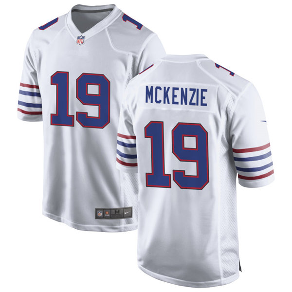 Mens Buffalo Bills #19 Isaiah McKenzie Nike White Alternate Retro Vapor Limited Jersey