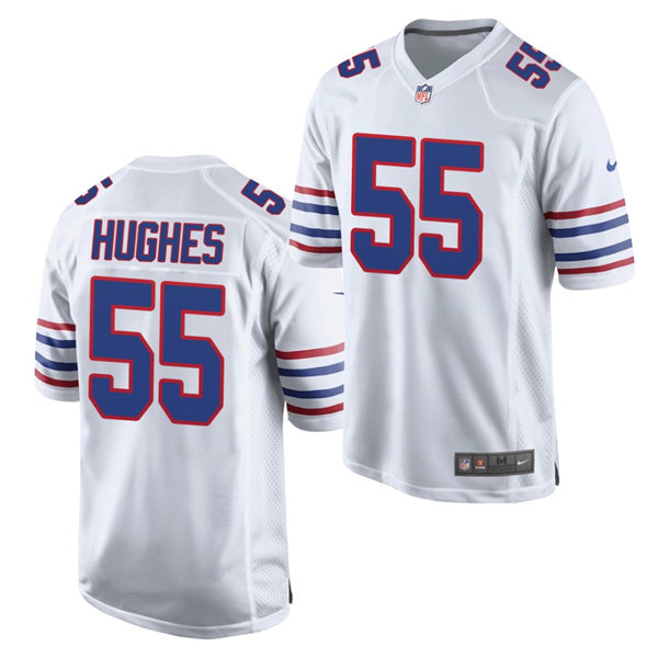 Mens Buffalo Bills #55 Jerry Hughes Nike White Vapor Limited Jersey