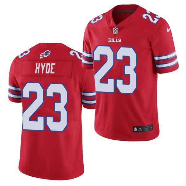 Mens Buffalo Bills #23 Micah Hyde Nike Red Color Rush Vapor Limited Player Jersey