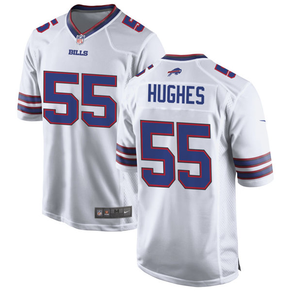 Mens Buffalo Bills #55 Jerry Hughes Nike White Vapor Limited Jersey