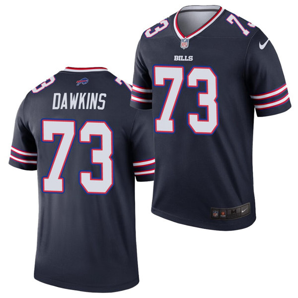 Mens Buffalo Bills #73 Dion Dawkins Nike Navy Inverted Legend Jersey