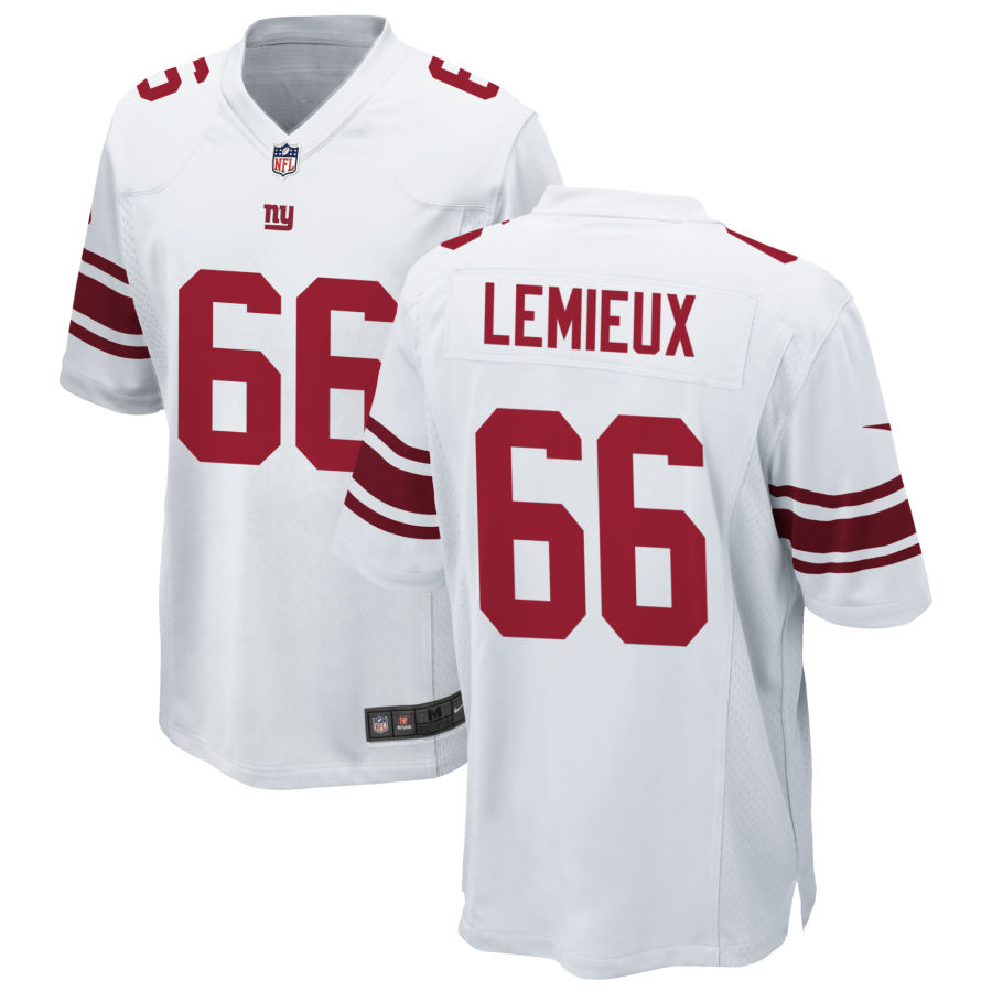Mens New York Giants #66 Shane Lemieux Nike White Vapor Untouchable Limited Jersey