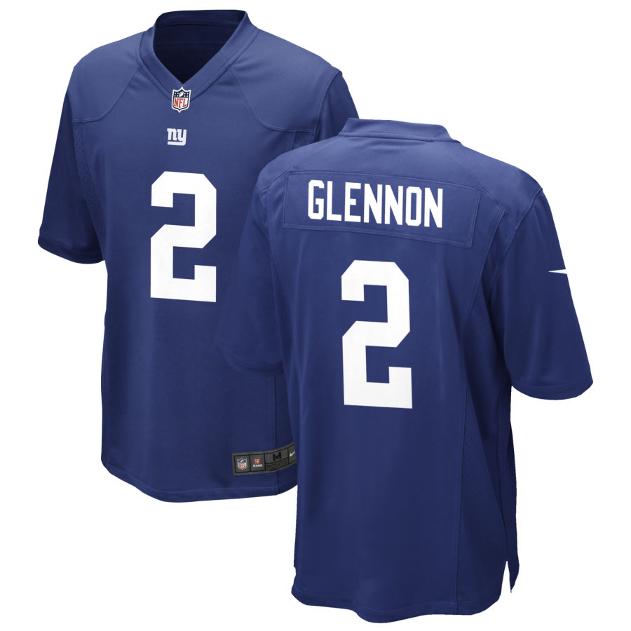 Mens New York Giants #2 Mike Glennon Nike Royal Team Color Vapor Untouchable Limited Jersey
