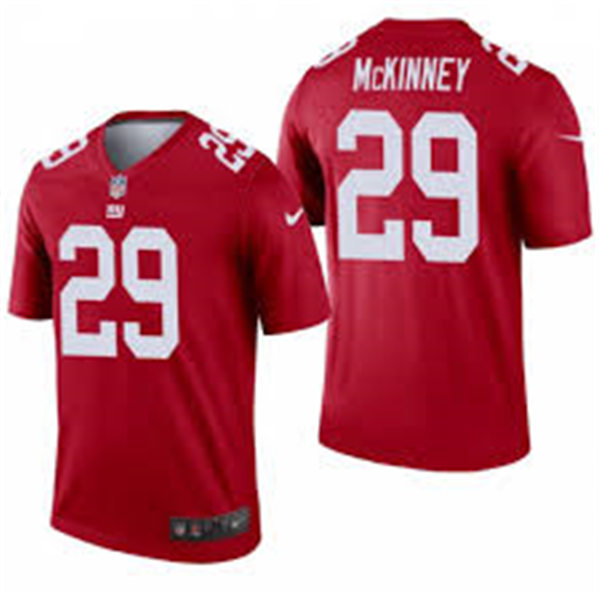 Mens New York Giants #29 Xavier McKinney Nike Red Inverted Vapor Limited Jersey