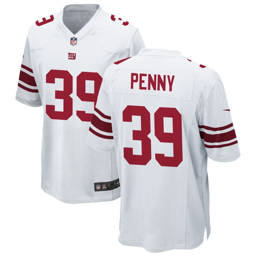 Mens New York Giants #39 Elijhaa Penny Nike White Vapor Untouchable Limited Jersey