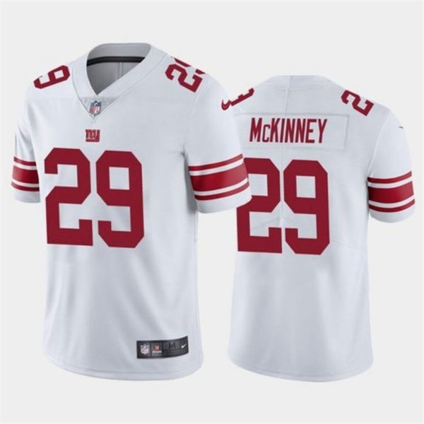 Mens New York Giants #29 Xavier McKinney Nike White Vapor Untouchable Limited Jersey