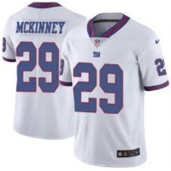 Mens New York Giants #29 Xavier McKinney Nike White Vapor Untouchable Color Rush Limited Player Jersey
