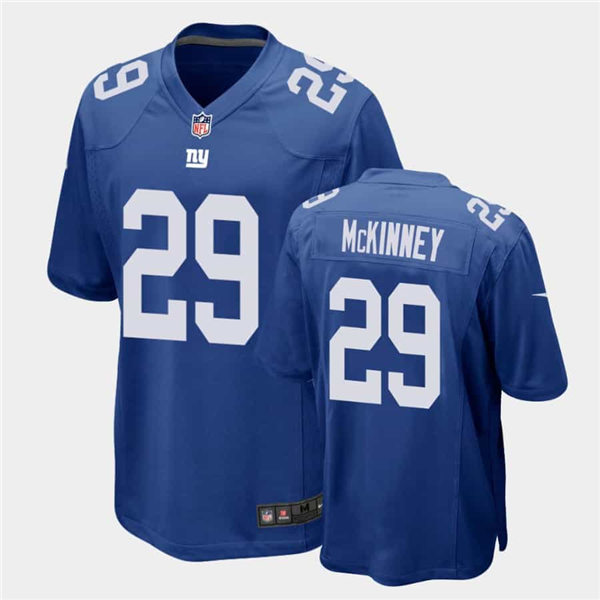 Mens New York Giants #29 Xavier McKinney Nike Royal Team Color Vapor Untouchable Limited Jersey