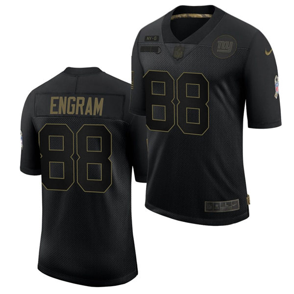 Mens New York Giants #88 Evan Engram Nike 2020 Black Salute to Service Limited Jersey