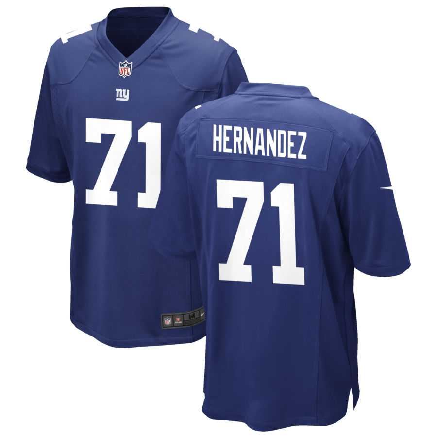 Mens New York Giants #71 Will Hernandez Nike Royal Team Color Vapor Untouchable Limited Jersey