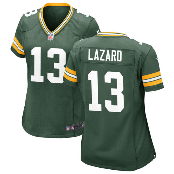 Womens Green Bay Packers #13 Allen Lazard Nike Green Vapor Limited Player Jersey