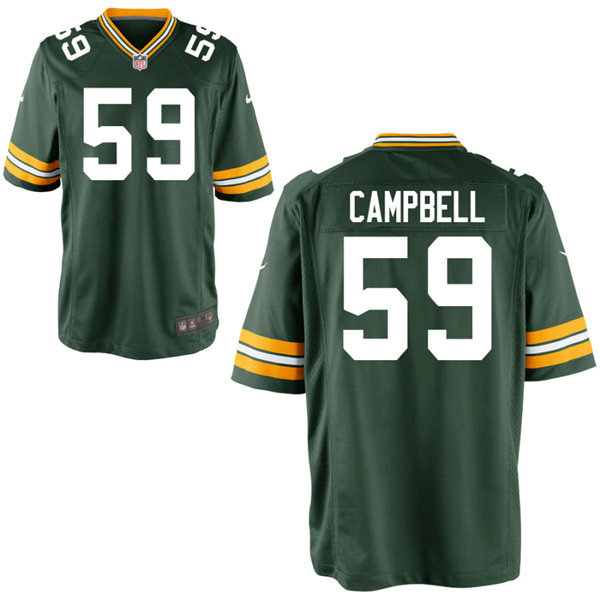Mens Green Bay Packers #59 De'Vondre Campbell Nike Green Vapor Limited Player Jersey