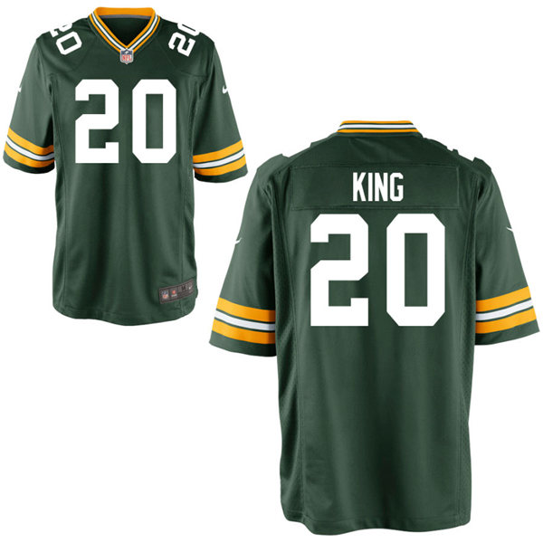 Mens Green Bay Packers #20 Kevin King Nike Green Vapor Limited Player Jersey
