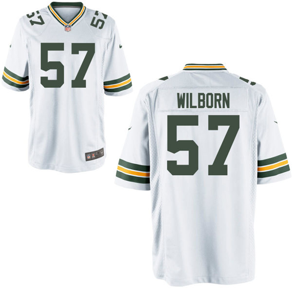Mens Green Bay Packers #57 Ray Wilborn Nike White Vapor Limited Player Jersey