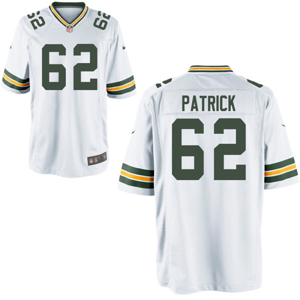Mens Green Bay Packers #62 Lucas Patrick Nike White Vapor Limited Player Jersey