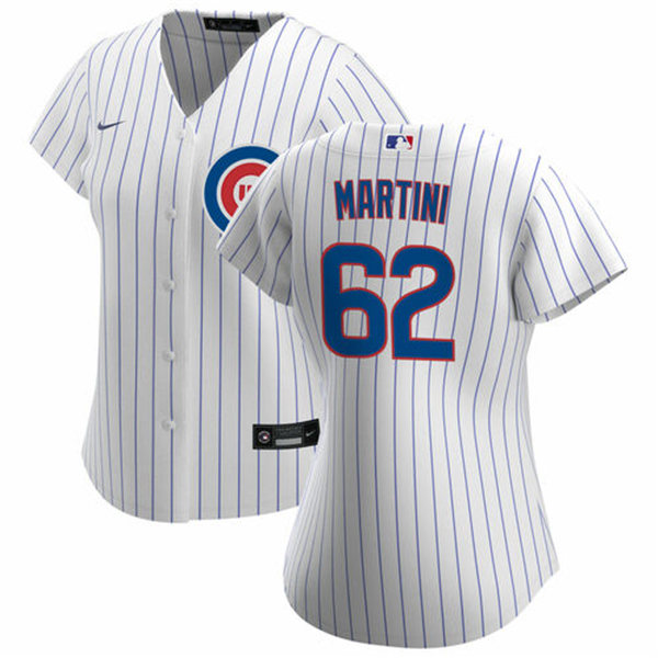 Womens Chicago Cubs #62 Nick Martini Nike Home White Jersey