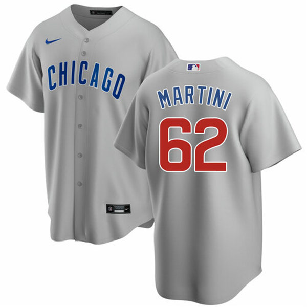 Youth Chicago Cubs #62 Nick Martini Nike Gray Road Jersey