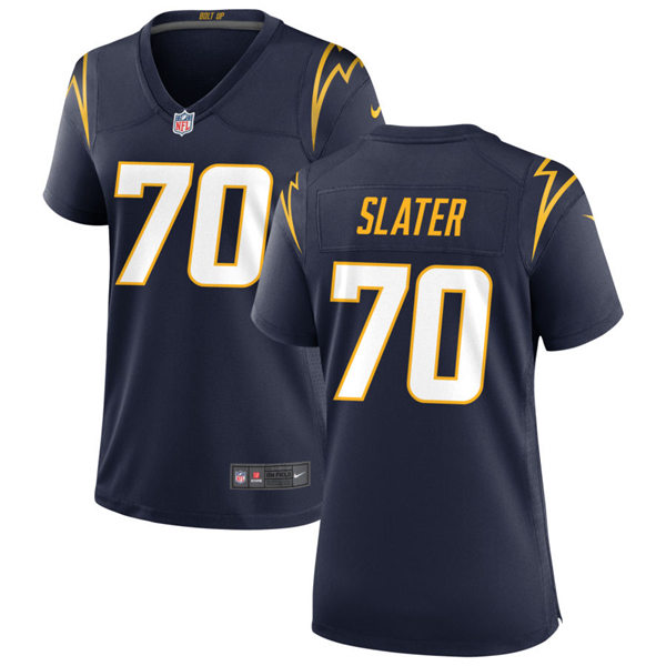 Womens Los Angeles Chargers #70 Rashawn Slater Nike Navy Alternate Limited Jersey