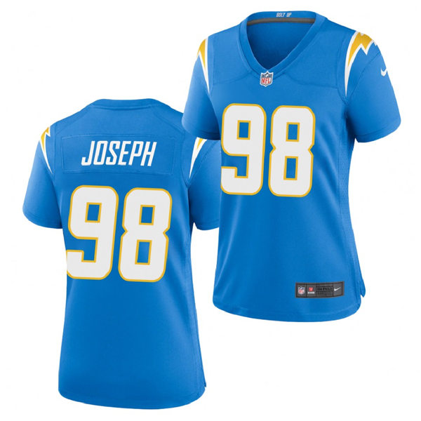 Womens Los Angeles Chargers #98 Linval Joseph Stitched Nike Powder Blue Jersey