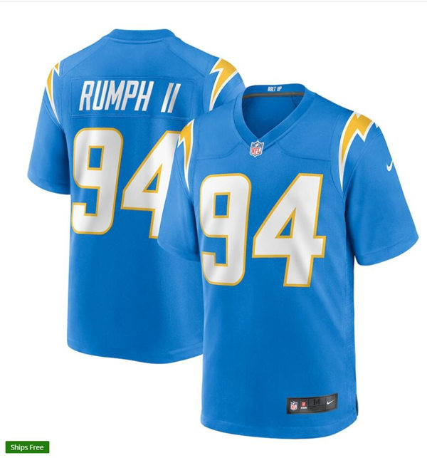 Mens Los Angeles Chargers #94 Chris Rumph II Nike Powder Blue Vapor Limited Jersey