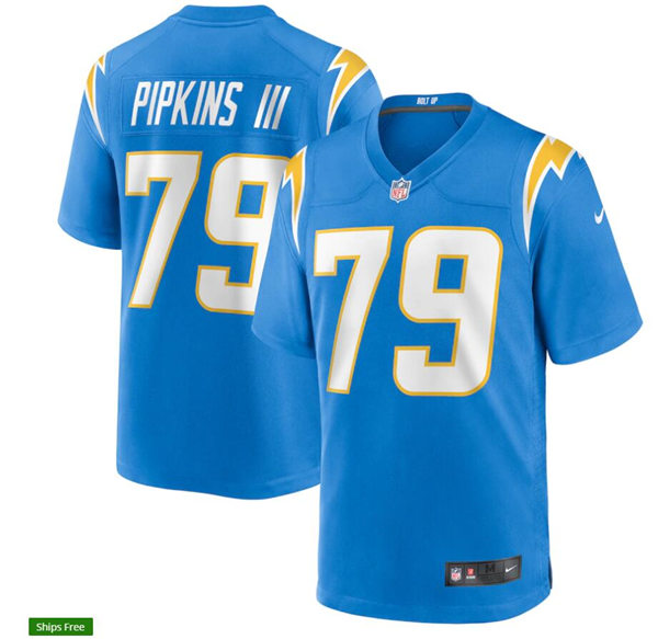 Mens Los Angeles Chargers #79 Trey Pipkins III Nike Powder Blue Vapor Limited Jersey
