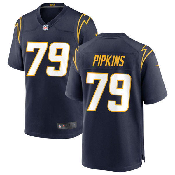 Mens Los Angeles Chargers #79 Trey Pipkins III Nike Navy Alternate Vapor Limited Jersey