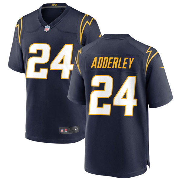 Mens Los Angeles Chargers #24 Nasir Adderley Nike Navy Alternate Vapor Limited Jersey