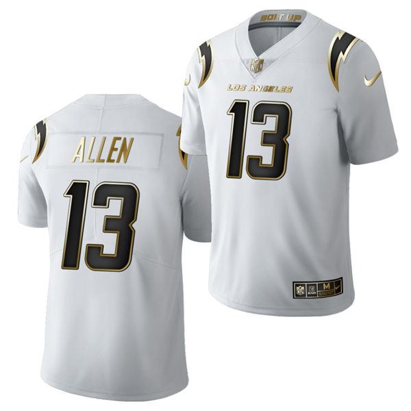 Mens Los Angeles Chargers #13 Keenan Allen Nike White Golden Limited Jersey