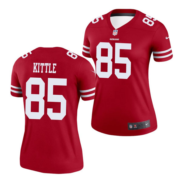 Womens San Francisco 49ers #85 George Kittle Nike Scarlet Limited Player Jersey