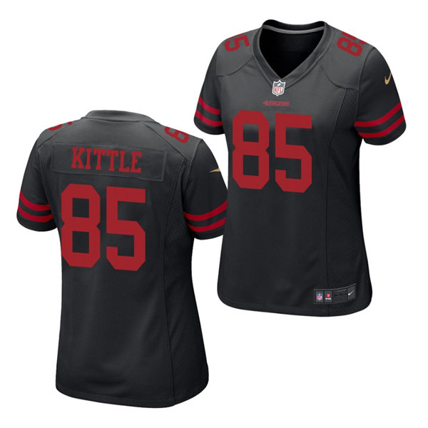 Womens San Francisco 49ers #85 George Kittle Nike Black Limited Player Jersey