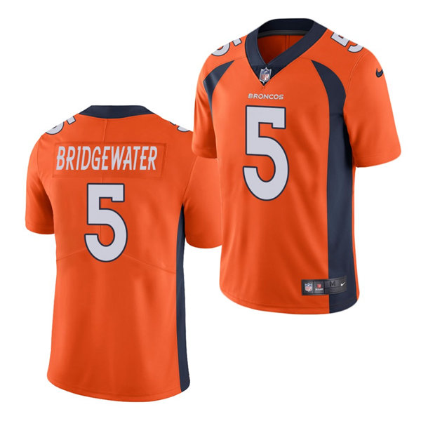 Youth Denver Broncos #5 Teddy Bridgewater Nike Orange Limited Player Jersey