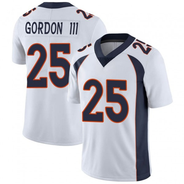 Youth Denver Broncos #25 Melvin Gordon Nike White Limited Player Jersey