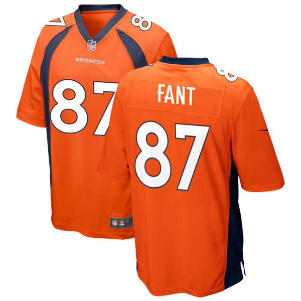 Mens Denver Broncos #87 Noah Fant Nike Orange Vapor Untouchable Limited Jersey
