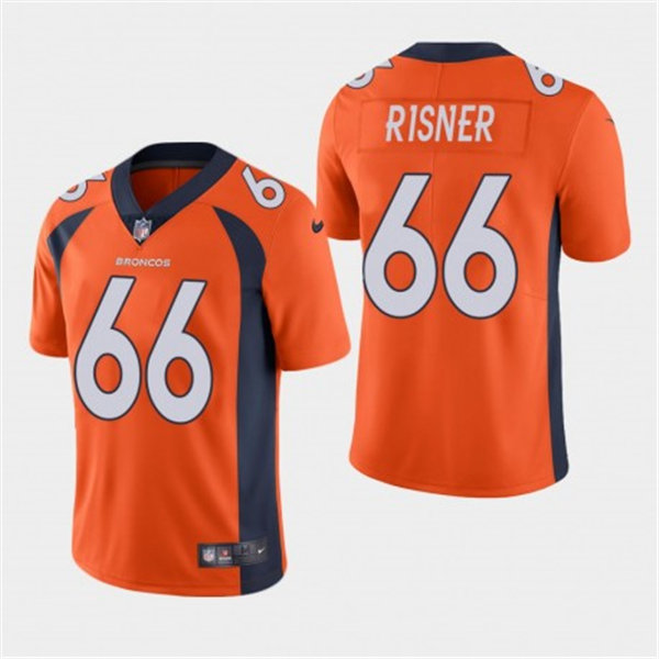 Mens Denver Broncos #66 Dalton Risner Nike Orange Vapor Untouchable Limited Jersey
