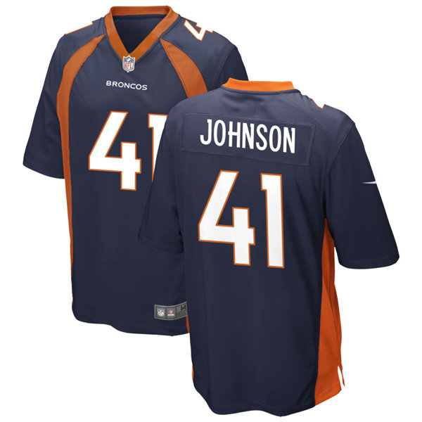 Mens Denver Broncos #41 Jamar Johnson Nike Navy Vapor Untouchable Limited Jersey